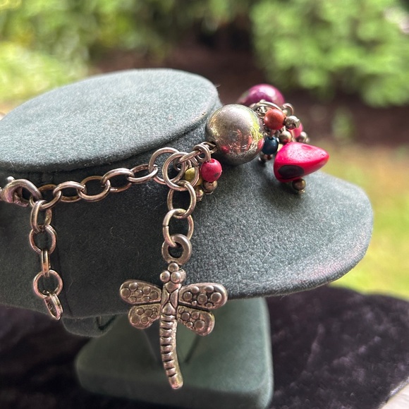 🍓VTG BOHO CHUNKY Y2K CHARM ANKLET - Picture 2 of 4
